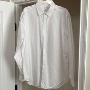 Men’s Calvin Klein Slim Fit Dress Shirt - White